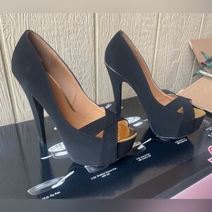 Charlotte Russe Black Platform Heels